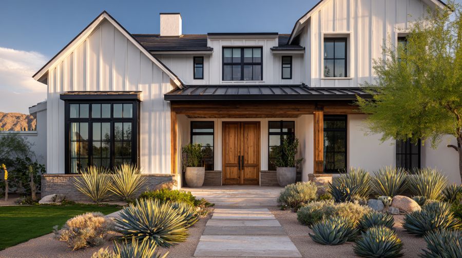 Black frame windows